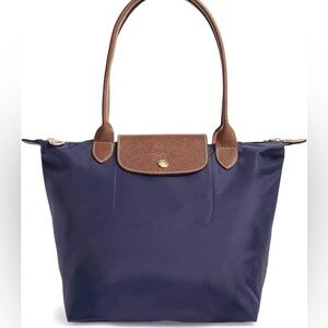 NWOT Longchamp Le Pliage original large tote bag in “bilberry”